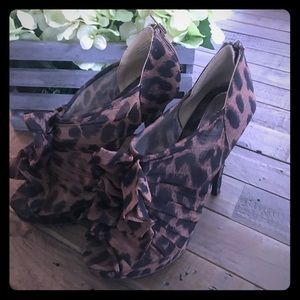 Unique Peep Toe Booties - Nine West